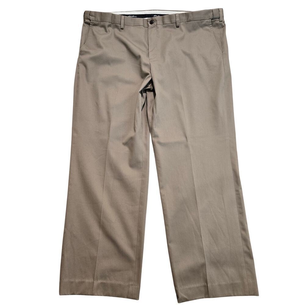 Eddie Bauer Wrinkle Resistant Relaxed Fit Khakis Chino Pants Men's Sz 48
